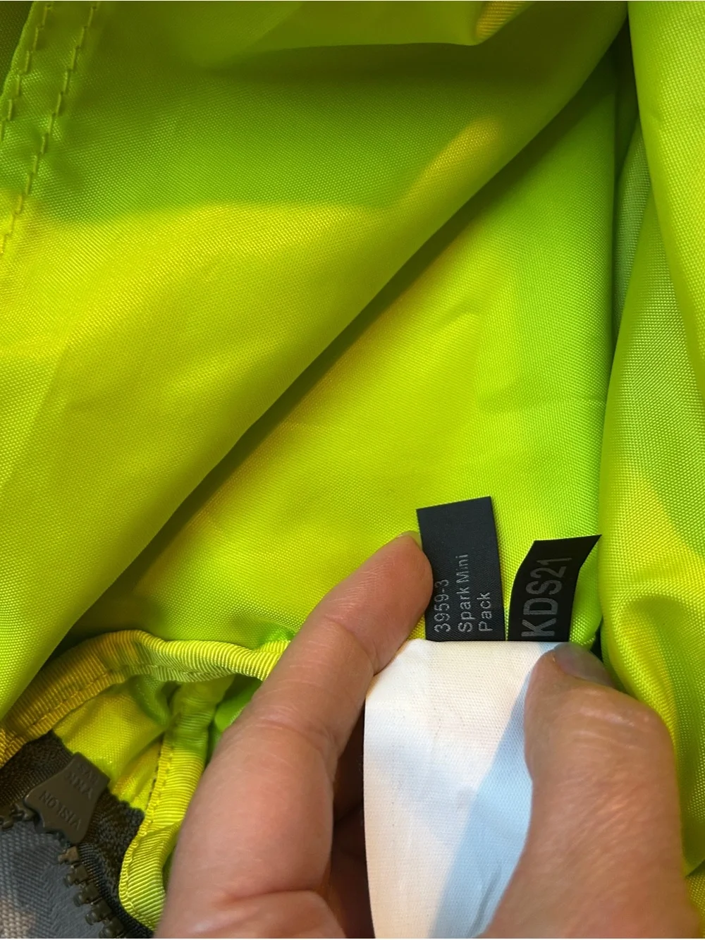 Timbuk2 Spark Mini Light Green Backpack with Green Straps